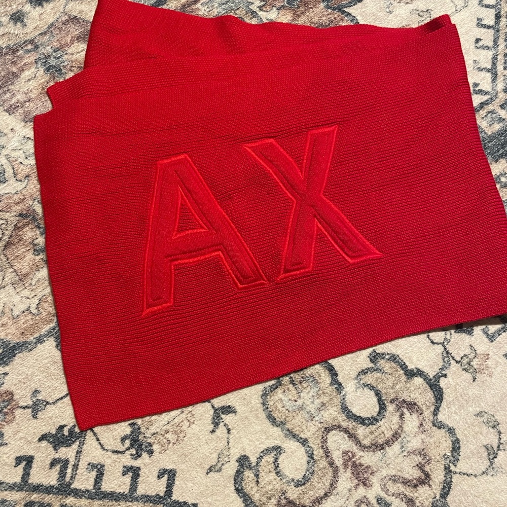 A/X Armani Exchange Red Scarf